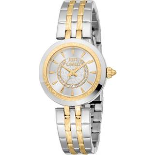 Just Cavalli JC1L362M0085 Glam Chic Hvid/Gul guldtonet stål Ø23 mm