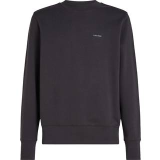 Cotton Terry Badge Sweatshirt - Black - XS