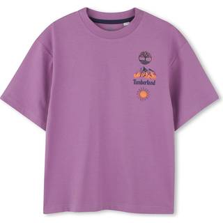 Timberland Timberland Purple Back Graphic Front Logo T-Shirt