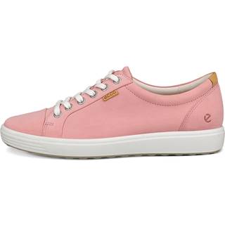 ECCO Soft 7 W - Sneakers i nubuck til damer - Pink - Size: 37 (UK 4.5)