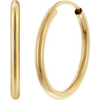 trendor 28171-20 Damen-Ohrringe Creolen 925 Silber Vergoldet Ø 20 mm