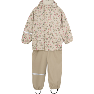 Celavi Regntøj Beige Med Blomster