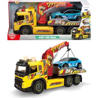 Dickie Toys Stor bugseringsbil med bil - lyd og lys - 54 cm