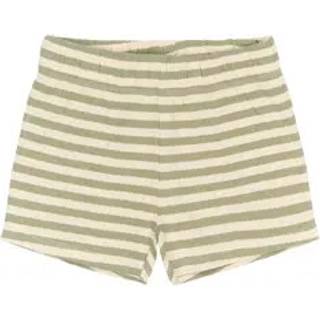The New Siblings Fro Uni Rib Shorts - Tea striped