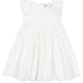 Konges Sløjd Lacey Kjole Optic White 5-6 Y  Hvid  5-6 år  kvinde