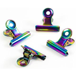 Magnetklemmer rainbow, Bulldog Mini 4-pak