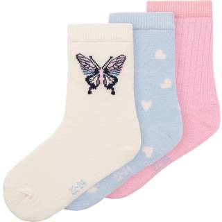 NAME IT 3-Pak Strømper Dorthea Pink Frosting Serenity Cloud Dancer