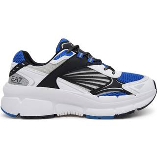 EA7unisex. X8X236_XK424 Flerfarvede træningssko med logo (44 2/3), Fast, Blonder, Casual, Sport, Flerfarvet, Multisport