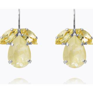 Petite Timo øreringe soft yellow combo rhodium