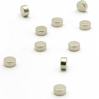 DISC power magneter 6x3 mm., 10-pak sølv