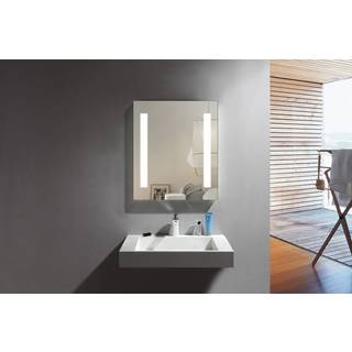 Milobad C23 Spejl med LED-lys 70x80 cm