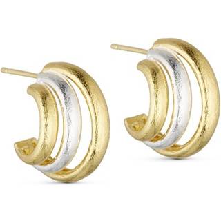 Echo Trio Øreringe, Mix Silver/Gold