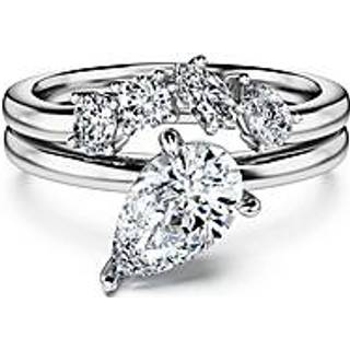 Galaxy Ring, Set (2), Im Labor gezüchtete Diamanten 1,4 ct tw, Verschiedene Formen, 18K Weißgold
