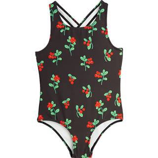 Mini Rodini Lingonberries Aop Badedragt Brown 104/110 cm  Brun  104/110 cm  Unisex