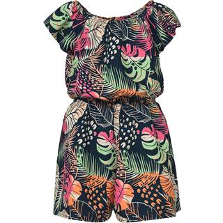 NAME IT Kortærmet Playsuit Vinaya Fresh Tropical