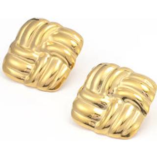 Timi Of Sweden Hilde Knot Gold Stud Earrings Gold