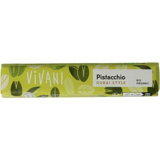 Vivani Mælkechokolade - Pistacie Dubai Style Ø | 40 gr
