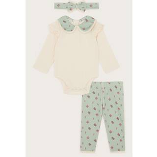 Monsoon Nyfødt Blomster Sparkedragt Leggings og pandebånd'sæt12 - 18 måneder (80 - 86cm)