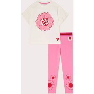 Monsoon Frilly Flower Tryk T-shirt og Leggings'sæt5 - 6 år (110 - 116cm)