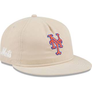 New York Mets Brushed Nylon Light Beige Retro Crown 9FIFTY Strapback Cap newera adult unisex Cream newera adult unisex Cream newera adult unisex Cream - Osfm