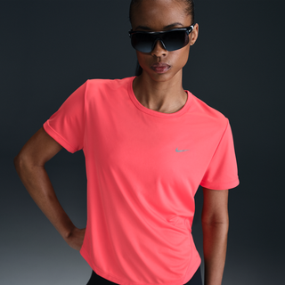 Kortærmet Nike Tempo Dri-FIT-løbetop til kvinder - Orange - L (EU 44-46)