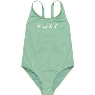 Roxy Girl's Solid Active One Piece Badedragt Børn størrelse 14 Years farve grøn