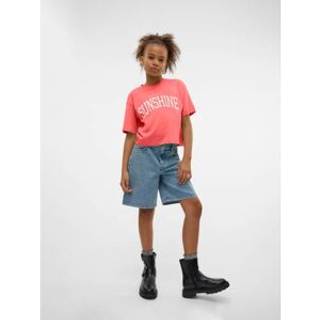 VERO MODA Short Sleeve Logo Cropped Jersey Top146152cm