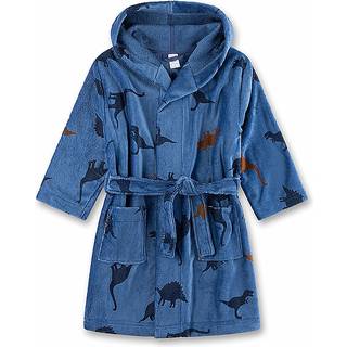 Sanetta Kid's Bathrobe AOP Badekåbe Børn størrelse 92 farve blå
