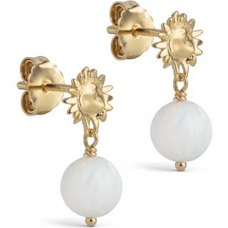 ENAMEL Copenhagen Øreringe - Daystar Globe - Opal