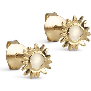 ENAMEL Copenhagen Øreringe - Studs Small Sunshine - Daisy