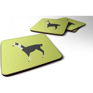 """" Caroline's Treasures Llama Q 'Ara Green Decorative Coasters 3.5 multicolor """"