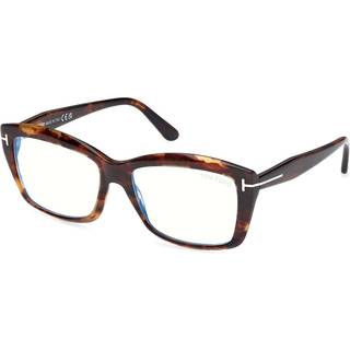 Tom Ford FT6065-B Blue-Light Block 055 55 Briller Kvinder Tortoiseshell - Dark Brown Tortoise - 55mm