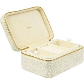 DARK Tweed Jewellery Box Tweed Jewellery Box Pale Yellow