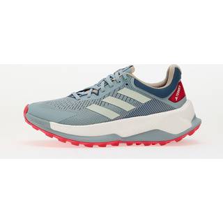 Terrex Soulstride Ultra Trail løbesko - Magic Grey / Linen Green / Pure Ruby - 46 2/3