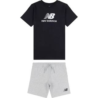 New Balance New Balance Kids Stacked Logo T-shirt og Shorts Sæt
