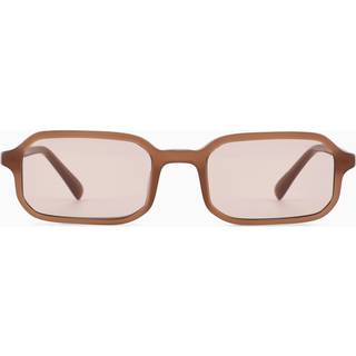 Emporio Armani Mand EA4253U 627173 Solbriller Acetat Brun Rosa Firkantet Normal