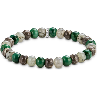 Thomas Sabo A2196-503-6-L19 Unisex Armband Jasper, Jade und Labradorit