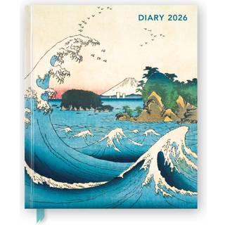 Japanese Woodblocks 2026 Desk Diary Planner - Week to View, Illustrated Throughout