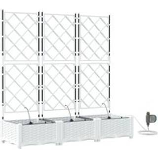 Havekrukker Hvid 120 x 40 x 126 cm Stål