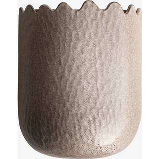 DBKD Flowery vægkrukke 24 cm Beige