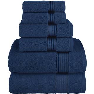 Elegant Comfort Premium bomuld 6 -delt h?ndkl?ds?t inkluderer 2 vaskeklud 2 h?ndkl?der og 2 badeh?ndkl?der 100% tyrkisk bomuld - meget absorberen
