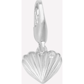 ByBiehl Just Love charm i sølv med cubic zirkonia
