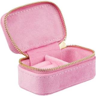 DARK Velvet Jewellery Box Micro Bubblegum Pink