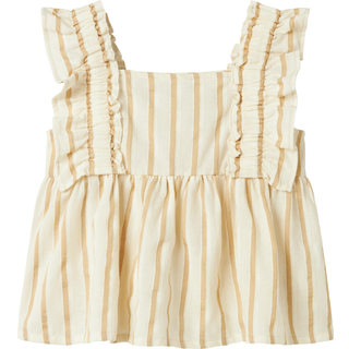 NAME IT Top Herdon Bleached Sand Cloud Dancer