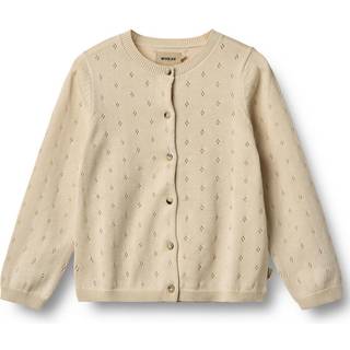 Wheat Maia Cardigan Sandshell Med Hulmønster