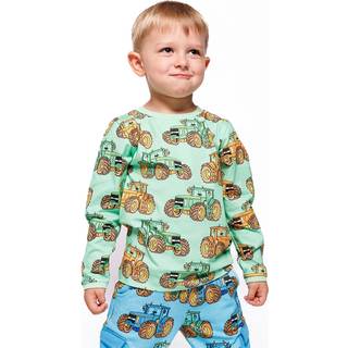 Småfolk Tractors Langærmet T-shirt Minty Green Tea 3-4 Y  Grøn  3-4 år  mand