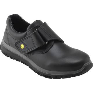 EURO-DAN Dynamic Job-/fritidssko Sort Microbiber m/velcro EN ISO 20347:2012 O1 SRA ESD Str. 46