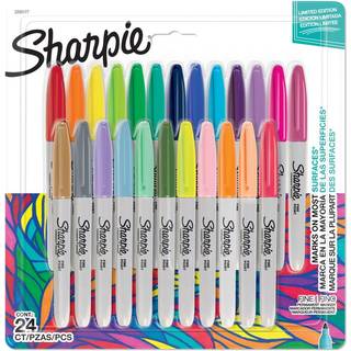 Sharpie Permanente Markere | Fin Spids | Assorterede Farver | 24 Markerpenne