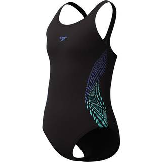 Speedo Kid's Plastisol Placement Muscleback Badedragt Børn størrelse 116 farve sort