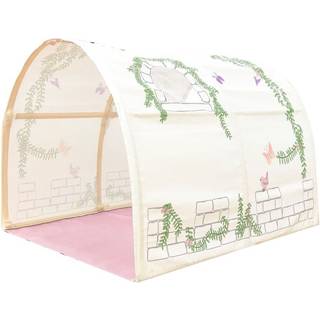 Sengehimmel tunnel til mellemhøj seng – Birdy, hvid/lyserød (Pino/Scott)